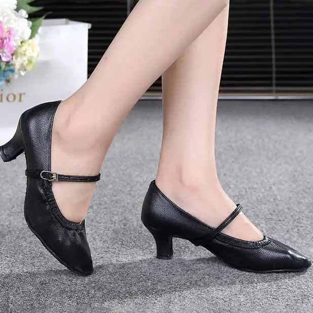 Современные танцевальные туфли Женские Девочки Танцевальная обувь На высоком каблуке Бальные Латинские Балетные туфли для Женщины 3 см