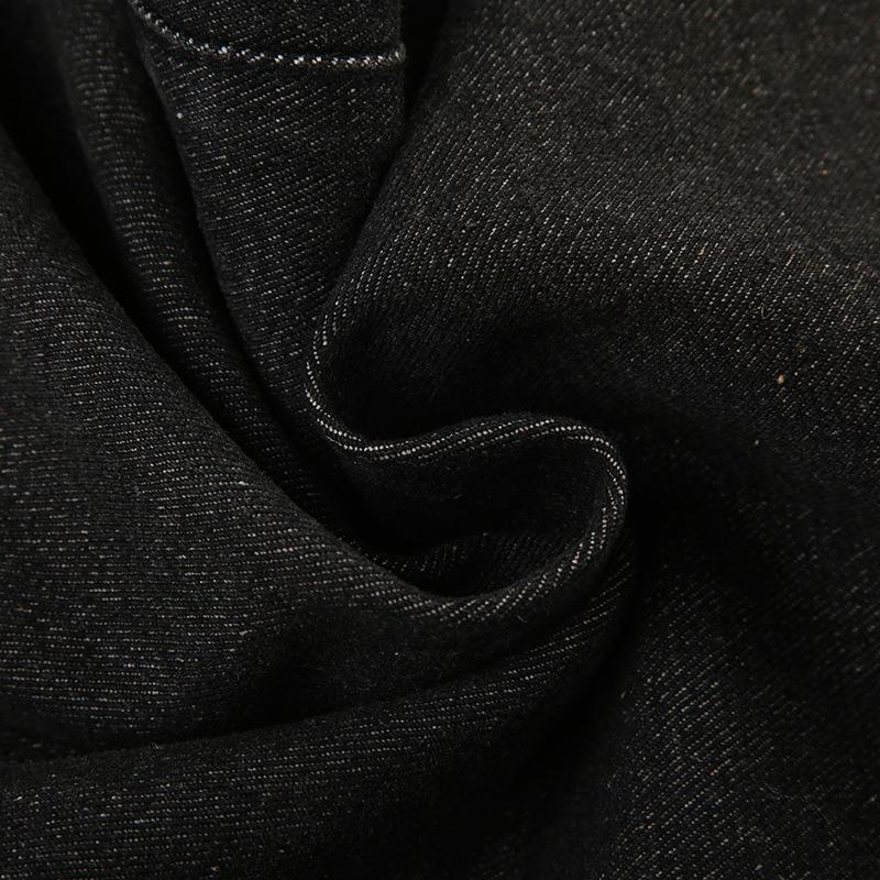 Женские ретро-брюки свободного кроя с высокой талией, уличные простые прямые повседневные брюки из текстурированной ткани, универсальные джинсы