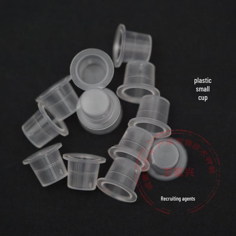 100 одноразовых стаканчиков для пигмента для татуировок: Средние и Маленькие, Мягкий Силикон, Пластиковые Миски