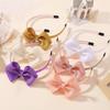 BABY BOWS 2Pcs/lot 4.52'' Grosgrain Ribbon Hair Bows Headbands for Girls Cute Bowknot Hairbands Headwear Hair Accessories Set