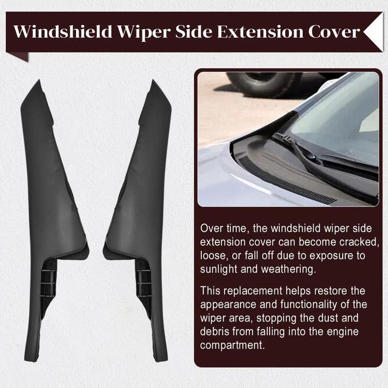 Car Front Windshield Wiper Side Trim Cover Water Deflector Cowl Plate For Toyota Corolla 2007 2008-2013 53824-02020 53823-02020