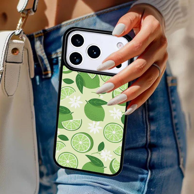 Летний Фруктовый Лимонный Чехол Для Телефона Для iPhone 17 Air 14 15 13 12 Max Чехол Для Apple 16e 11 Pro Max Plus Coque