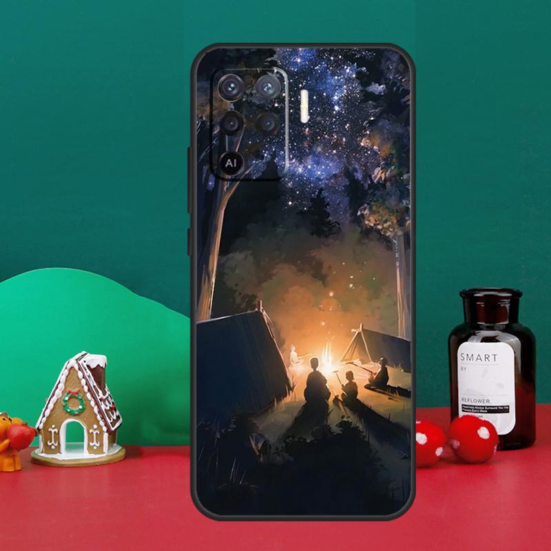 Кейс для кемпинга и искусства для Oppo A40 A60 A80 A6 A5 Pro A15 A16 A17 A57 A94 A74 A54 A76 A96 A18 A38 A58 A78 A98