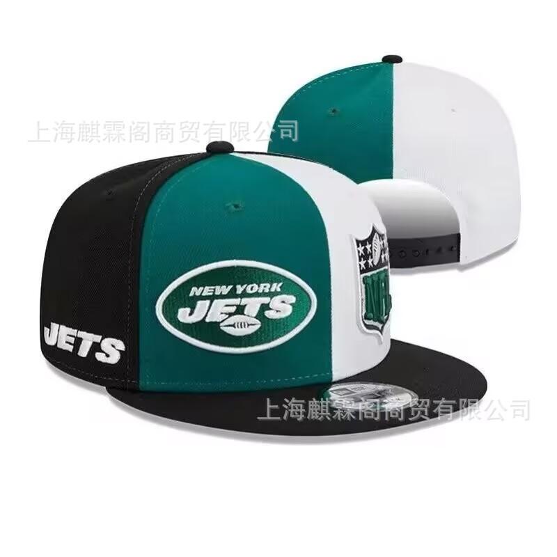 Unisex Embroidered Flat Brim Baseball Cap NFL Team Style Outdoor Sun Hat