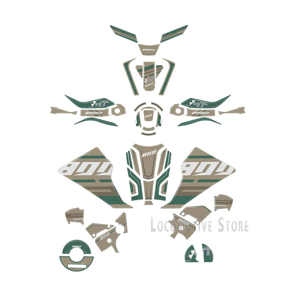 New 800MT 2023 Motorcycle Tank Pad Protection Sticker for CFMoto 800MT Explore 800MT Limited Edition 3D Epoxy Resin Sticker Kit