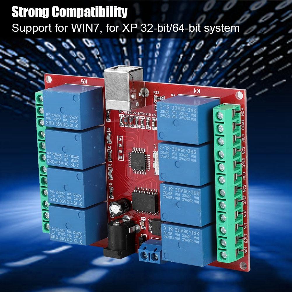 8 channel 5V Computer USB Intelligent Control Switch Relay Module Free driver