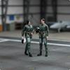2 шт. Фигурки пилотов в масштабе 1/18 Реалистичная фигурка, отлитая для настольного дисплея