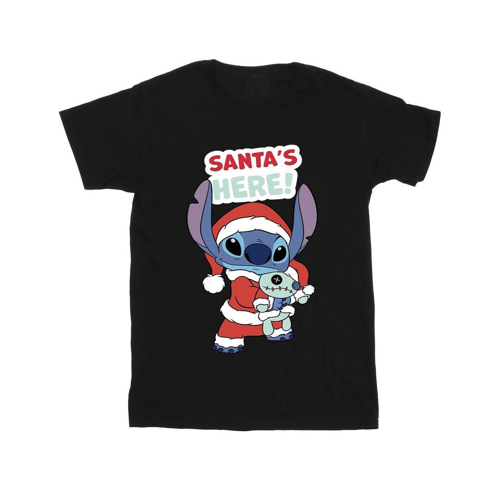 Disney Mens Lilo & Stitch Santa´s Here T-Shirt