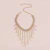 Necklace Prom Rhinestone Women Party Necklace Symmetric Hollow Out Stainless Luxury Exquisite Bride Wedding Queen Neck Decoration Jewelry Neck