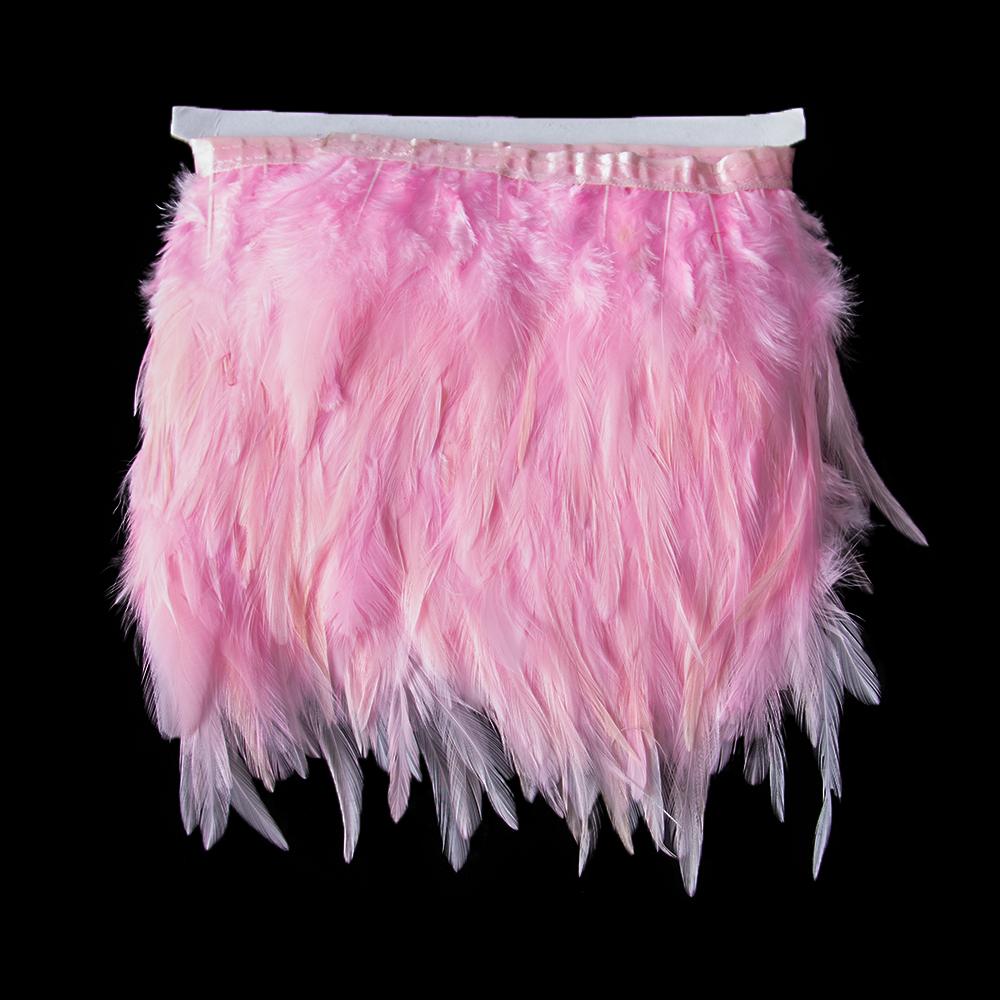 2Meter Pink Rooster Feather Trims Clothing Dress Sewing Accessory Feathers Ribbon Wedding Carnival Decoration Plumes 10-15CM