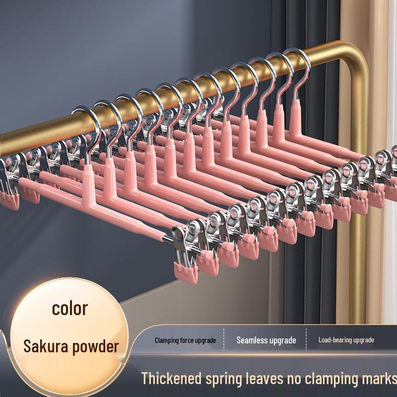 Прочные клипсы для вешалок для брюк и юбок, не оставляющие следов, для сушки и хранения