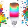 LED Ranibow Light E27 E14 B22 Flame Effect Bulb Lamps 3W 5W 7W AC 85-265V Home Decor