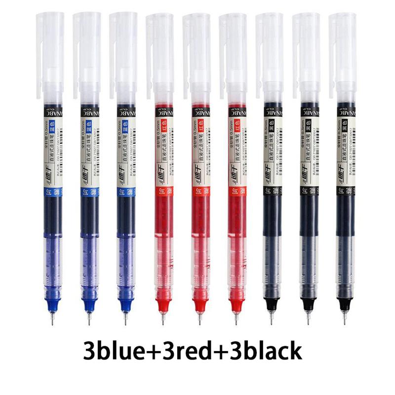 Быстросохнущая прямая жидкая полная игольная трубка 0,5 угольная ручка для воды школьные офисные письменные принадлежности студенческие канцелярские принадлежности школьные принадлежности