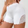 Women Safety Short Pants Bowknot With Lace Panties High Waist Stretch Protective Lingerie Breathable Boxer Briefs