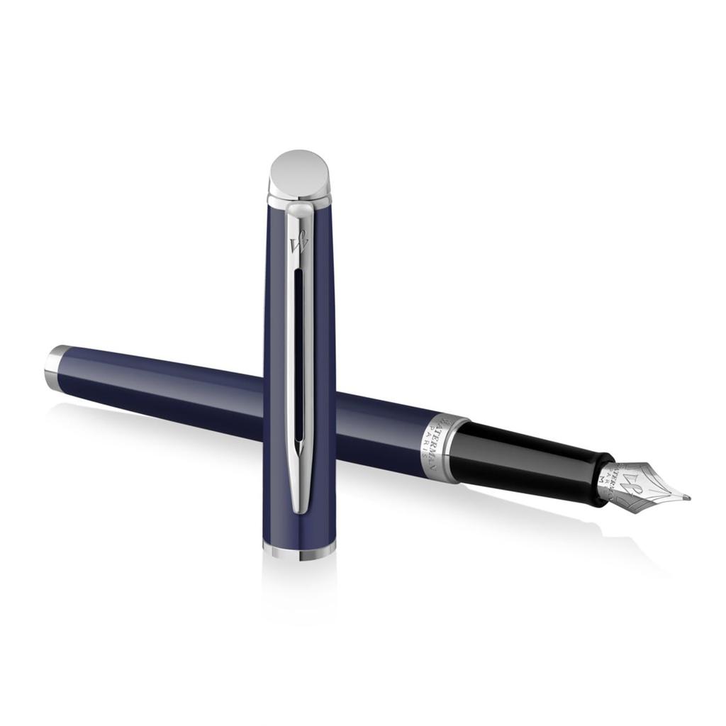Перьевая ручка WATERMAN Metropolitan Essential Blue CT Fine Point в подарочной коробке, подарочная, класса люкс, обычная, импортная, 2214315