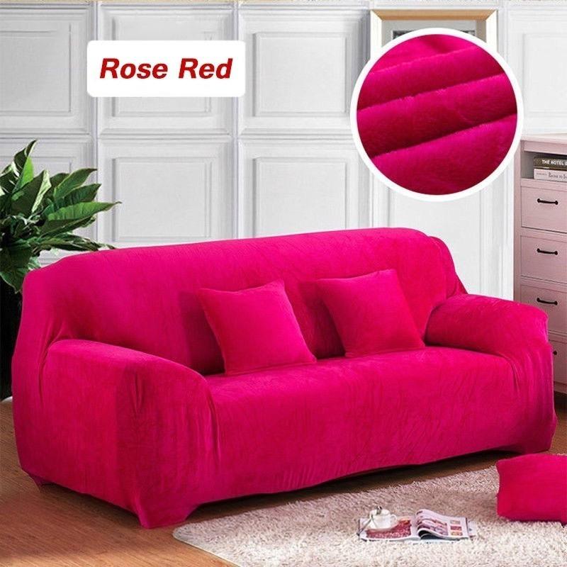 1 2 3 4 Seater Soft Stretch Chair Sofa Covers Couch Cover Elastic Slipcover Protector