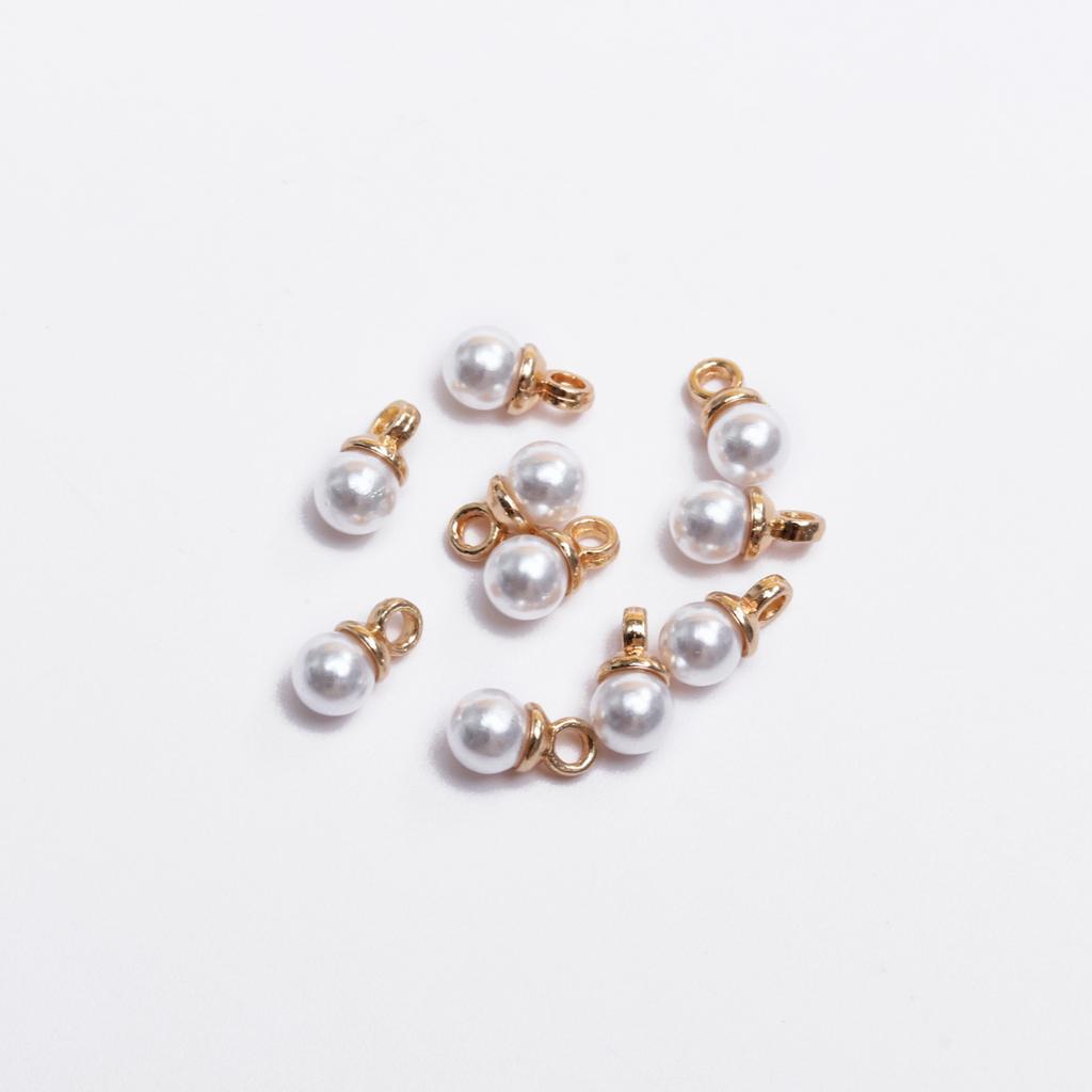 Подвеска Белый жемчуг Модные серьги Аксессуары Бусины россыпью 5/10 шт 4-16 мм Жемчужное ожерелье Материалы Имитация жемчуга DIY Изготовление ювелирных изделий бусины