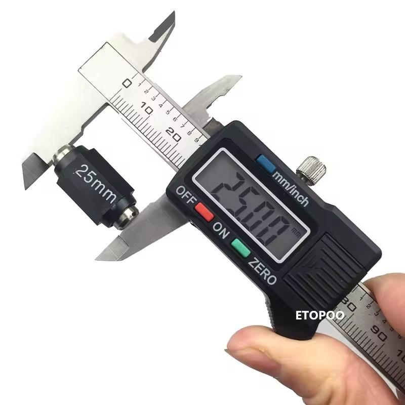 Цифровой штангенциркуль LCD высокой точности, портативный, 0-100 мм/4", из нержавеющей стали