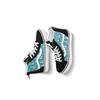 Vans Sk8 High Top Kids Skate Shoes Black Green Print Kids Sneakers VN0A4BUX3V7