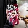 Мягкий чехол для телефона Hazbin Hotel Anime для iPhone 15 16 17 Pro Max 17Air 16E 14 Plus 13 12 Mini Ударопрочный чехол Задняя крышка