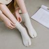 1Pair High Quality Combed Cotton Split Toe Socks Unisex Simple Comfortable Two-Toed Socks Harajuku Men Women'S Tabi Socks