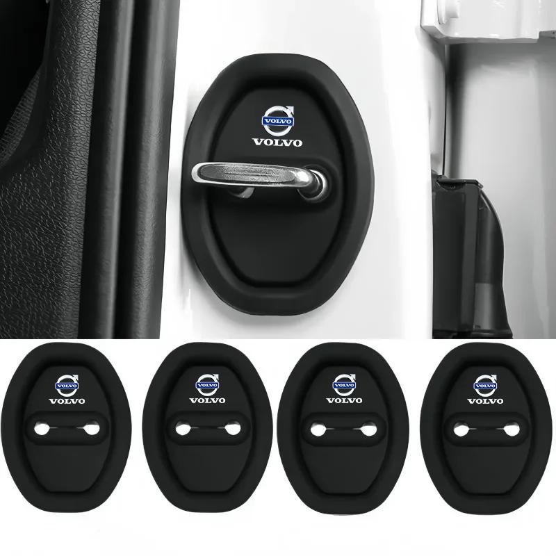 2/4pcs Car Styling Door Lock Protection Cap Modification Accessory For Volvo XC90 V90 V60 XC60 V40 S80 S60 S90 C40 XC40 V70 XC70