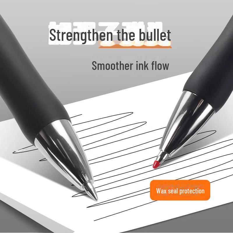 Гелевая ручка K35 Click: 0,5 мм Черный/Красный для Студентов и Офиса