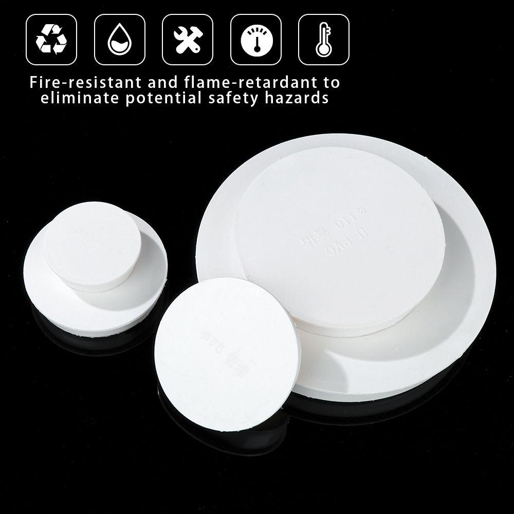 3/5/10pcs Useful Round Water Pipe Fitting PVC Pipe Cap Decor Covers Hose End Connectors Fall Tube Insert Plugs