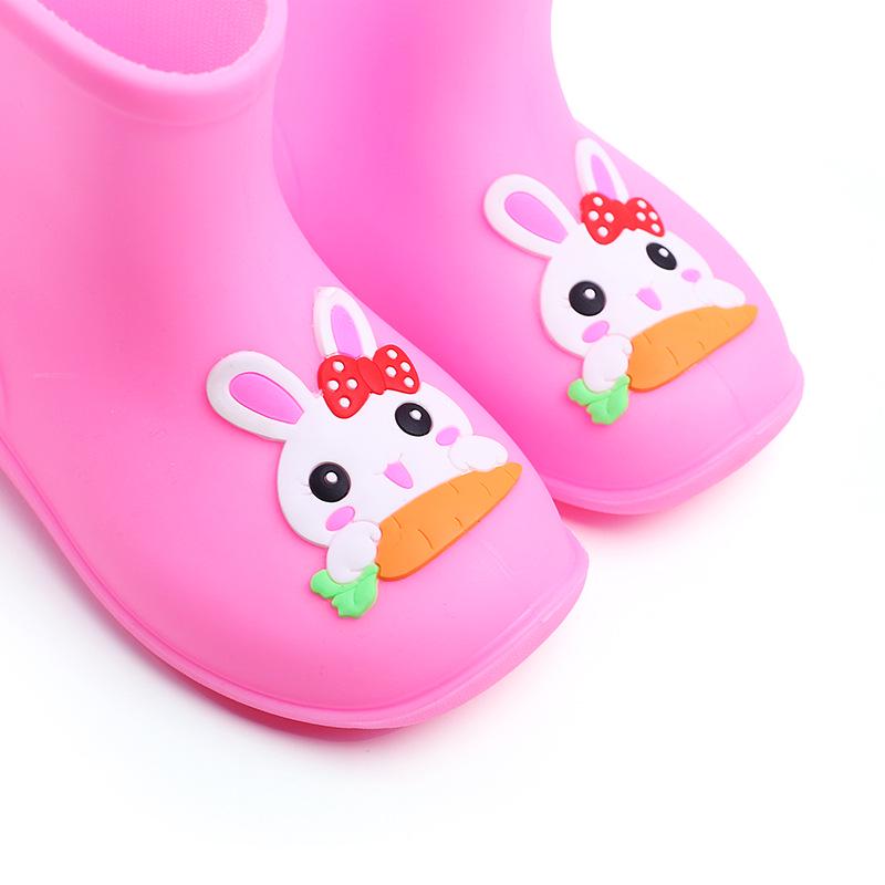 Детские нескользящие водонепроницаемые резиновые сапоги