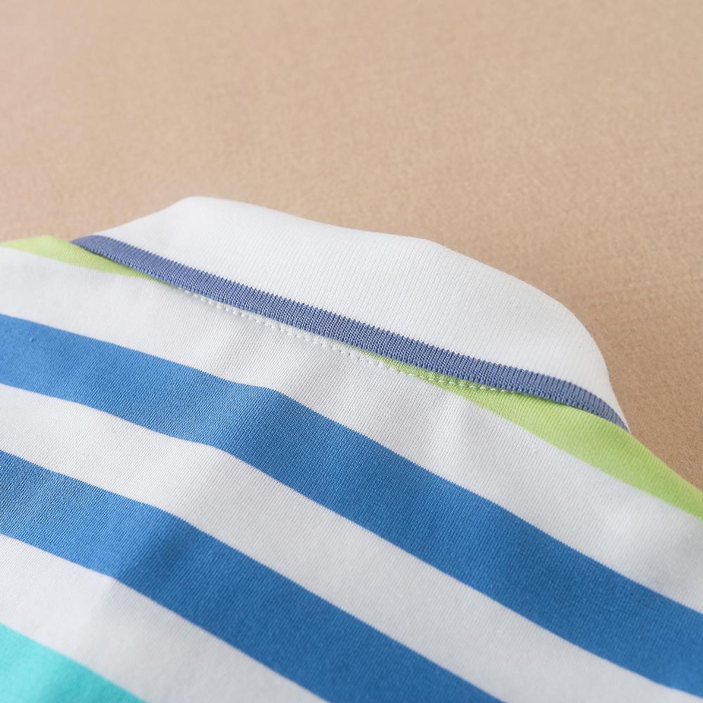 Рубашки-поло для маленьких мальчиков, высококачественная летняя полосатая верхняя рубашка с короткими рукавами, одежда для детей от 2 до 6 лет, детские футболки с отложным воротником