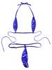 Women's Swimsuit Sexy Backless Solid Color Micro Bikini Bathing Suits for Women