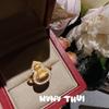 Брошь Золушка Сумеречный Желтый Горошек, Красивая, Позолоченная 18K Золотом, Брошь-Бабочка Закатный Желтый Циркон