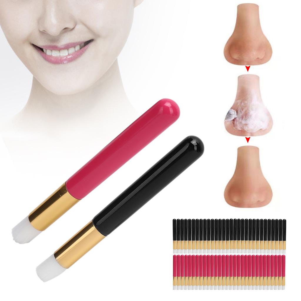 30 шт. Щетка для очистки пор носа, Щетки для шампуня для ресниц, Щетка для очистки черных точек на носу