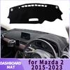 Подходит для Mazda 2 Mazda2 DJ DL 2015 2016 2017-2023 Автоаксессуары Коврик на панель Приборная панель Покрытие-подушка DashMat Козырек Защитный ковер