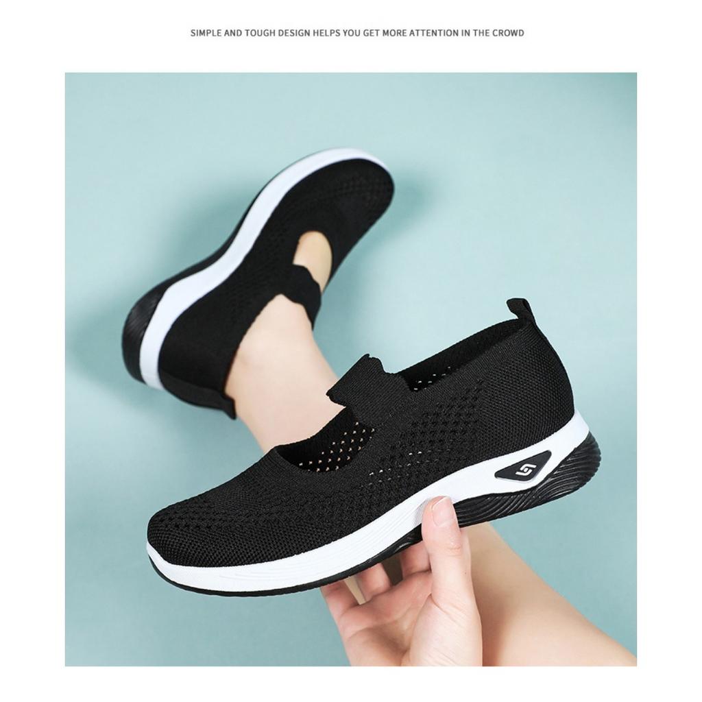 Женская обувь летом, легкие прогулочные туфли из ткани