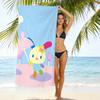 New Cute Rabbit Printed Microfiber Beach Towel Quick Dry Soft Bath Towel For Kids