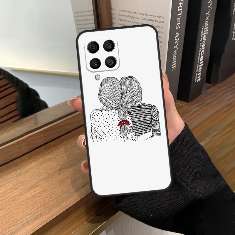 Чехол для лучших друзей BFF Matching Case для Samsung Galaxy M13 M53 M51 M31 M11 M14 M34 M54 M12 M32 M52 M16 M36 M56 M15 M35 M55