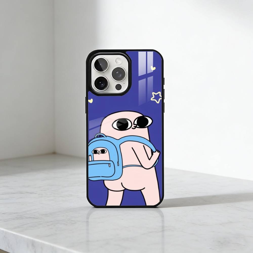 Abstract And Quirky Ketnipz Print Phone Case For iPhone17,16,15,14,13 Plus,Pro Max Magnetic For Magsafe Wireless Charging