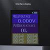 Усовершенствованный цифровой омметр с зажимом Кельвина Измерение регулируемых напряжений Высокоточный тестер напряжения и сопротивления