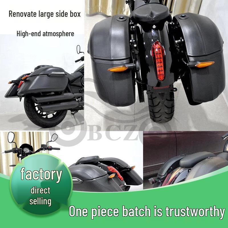 Жесткие кожаные кофры на хвост и бока Kawasaki Vulcan S 650