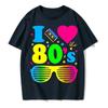 Футболки I Love The 80s для мужчин, забавные винтажные футболки на день рождения, лучший подарок, топы и футболки из чистого хлопка, повседневные