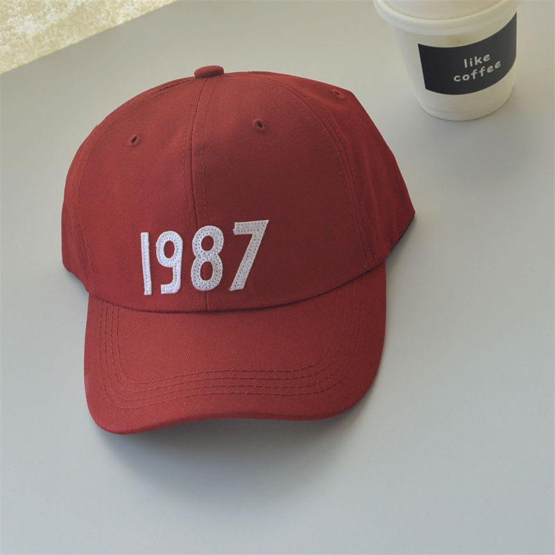 1987 г., женская фуражка с надписью, модная корейская версия студенческой пары в гонконгском стиле, повседневная универсальная бейсболка для уличной стрельбы, мужская