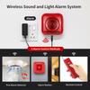 3 Pack Wireless RF 433MHz Fire Alarm Panel Manual Fire Alarm Bell Wireless Sound Light Alarm Security System Smart Alert Remote