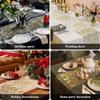 Golden Table Runner Wedding Decoration Gold Table Runner Party Goldfoil Mesh Rose Silver Sequin Thin Roll Dining Tablecloth