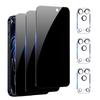 6IN1 /3+3/ Anti Spy Privacy Screen Protector for iPhone 17 Pro Max 17 AIR 17 Pro / 17 Private Film Tempered Glass Camera Lens Protector