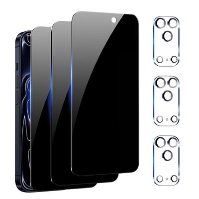 6в1 /3+3/ Защитная пленка для экрана конфиденциальности Anti Spy для iPhone 17 Pro Max 17 AIR 17 Pro / 17 Приватная пленка Защитное стекло Защита объектива камеры