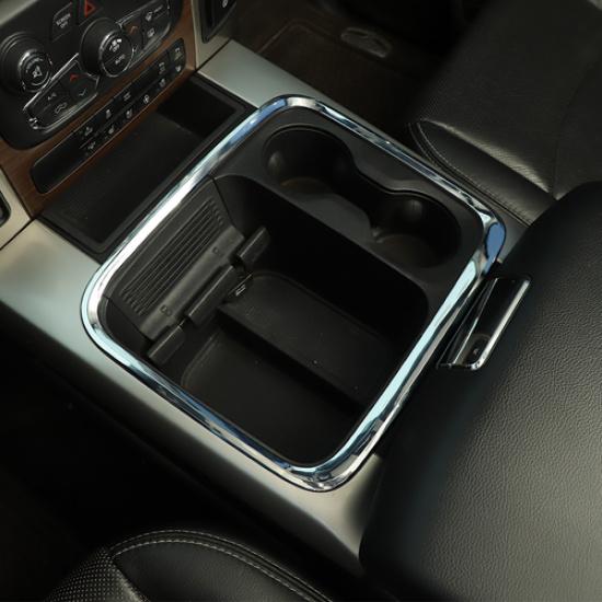 Center Storage Box Decor Frame Cover Trim For Dodge RAM 1500 2015-2017 Chrome