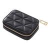 Ideamall Lip Case with Lip Makeup Mini Leather Mirror, Pouch, Pouch, Pouch, (Black)