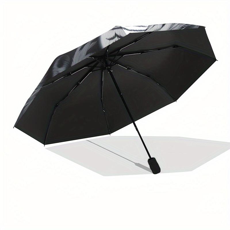 Yin Yang Tiger: A Unique Fusion of Strength and GraceUmbrella, Portable 3-Fold Compact Umbrella,Christmas Gift ES575
