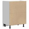 Lucca Under Sink Cabinet in Concrete Grey Particleboard